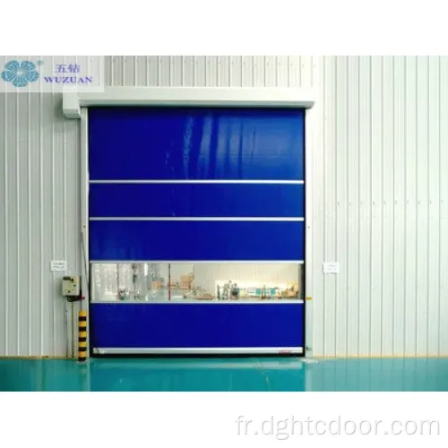 Porte à haute vitesse en tissu PVC en PVC automatique